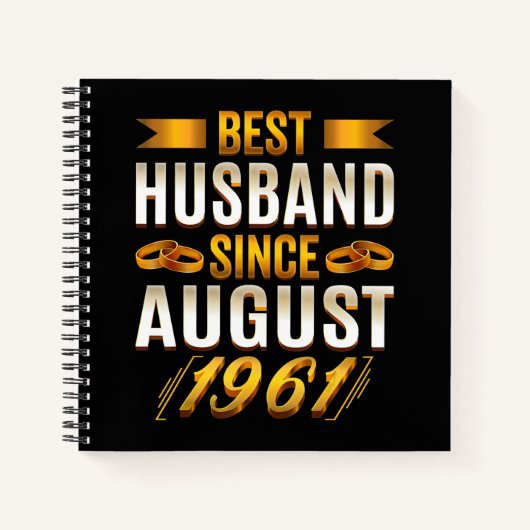 Best Husband Funny 59th Anniversary Parents Notizblock (Vorderseite)