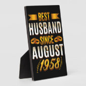 Best Husband FunnyAnniversary Mama Vater Fotoplatte (Seite)