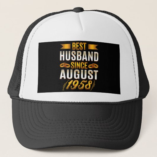 Best Husband FunnyAnniversary Mama Vater Truckerkappe (Vorderseite)