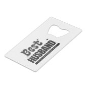 BEST HUSBAND in an Unsupporting Role- Geldbeutel Flaschenöffner (Vorderseite Schrägansicht)