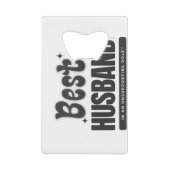 BEST HUSBAND in an Unsupporting Role- Geldbeutel Flaschenöffner (Rückseite)