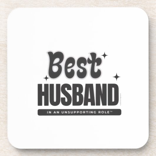 BEST HUSBAND in an Unsupporting Role- Getränkeuntersetzer (Vorderseite)