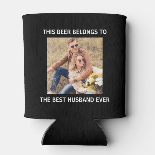 Best Husband je Black Foto Dosenkühler (Rückseite)