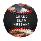 Best Husband je Foto Black Baseball (Vorderseite)