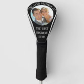 Best Husband je Foto Black Golf Headcover (Vorderseite)
