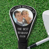 Best Husband je Foto Black Golf Headcover