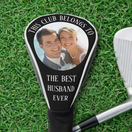 Best Husband je Foto Black Golf Headcover