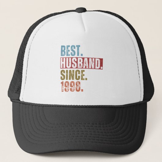 BEST HUSBAND SEIT 1998 TRUCKERKAPPE (Vorderseite)