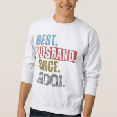 BEST HUSBAND SEIT 2001 PERSONALISIERT SWEATSHIRT (Vorderseite)