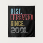 BEST HUSBAND SEIT 2001 PERSONALISIERT WANDTEPPICH (Vorderseite)