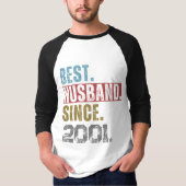 BEST HUSBAND SEIT 2001 PERSONALISIERTER T - Shirt (Vorderseite)