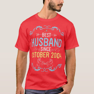 Best Husband Seit Oktober 2004 Happy Marry Weddin T-Shirt