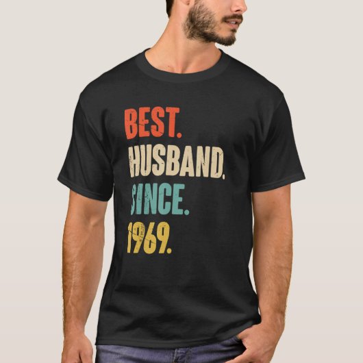 Best Husband Since 1969   53 Wedding Anniversary F T-Shirt (Vorderseite)