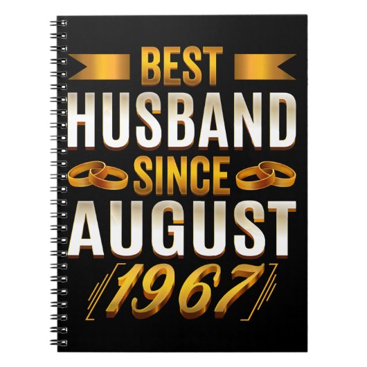 Best Husband Since August 1967 Notizblock (Vorderseite)