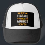 Best Husband Since August 1970 Truckerkappe<br><div class="desc">Best Husband Since August 1970 Funny Anniversary Funny gift for any husband or dad is a cool guy For him ohrfeits boyfriend, husband valentines day funny gift idea. also great for father's day, birthday ohrs, anniversary gift, new Year gift, Christmas ohrts, the t Gift for boyfriend, perfectines day gift from...</div>