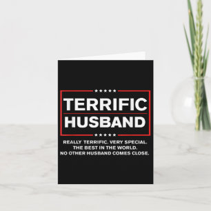 Best Husband Trump 2024 - Terrific Husband Funny Karte