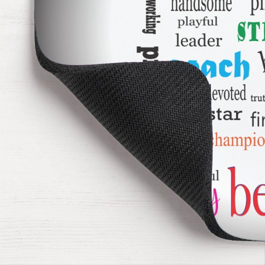 Best Husband Wonderful A1 Word Cloud Mousepad (Ecke)