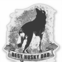BEST HUSKY VATER Vintag Spruchband