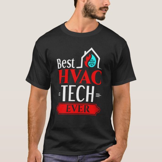 Best HVAC Tech Appreciation HVAC Technician T-Shirt (Vorderseite)