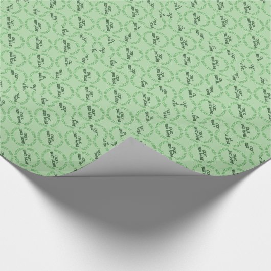 Best Irish Mother green glossy wrapping paper Geschenkpapier (Ecke)