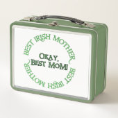Best Irish Mother white and green lunchbox (Vorderseite)