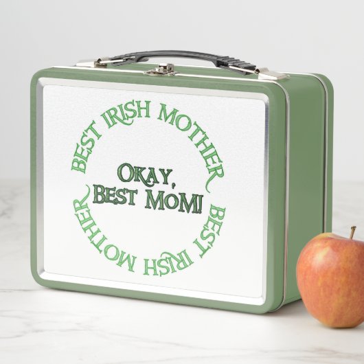 Best Irish Mother white and green lunchbox (Beispiel)