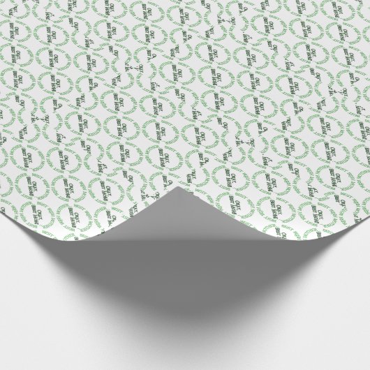 Best Irish Mother white matte wrapping paper Geschenkpapier (Ecke)