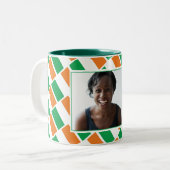 BEST IRISH MUM Foto Zweifarbige Tasse (Vorderseite Links)