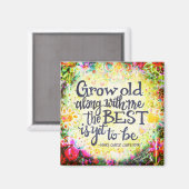 "Best is yet Be"Inspirivity Magnet (Vorderseite/Rückseite)