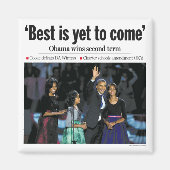 "Best is yet to Come" - Obama Magnet (Vorne)