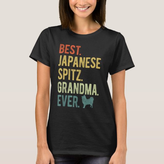 Best Japanese Spitz Grandma Ever Dog Mother s Day T-Shirt (Vorderseite)