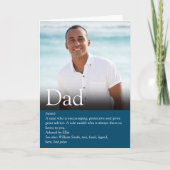Best je Vater Daddy Pater Definition Foto Karte (Vorderseite)