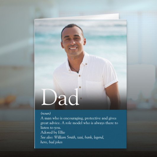Best je Vater Daddy Pater Definition Foto Karte