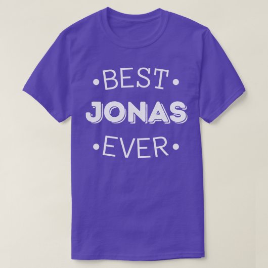 Best Jonas Ever Funny Jonas erster Vorname T-Shirt (Design vorne)