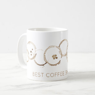 BEST KAFFEE SHOP JE Kaffeegeschicht Brown White Fu Kaffeetasse