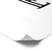 Best Kid Ever Schwarz-Weiß-Kinder drucken Poster (Ecke)