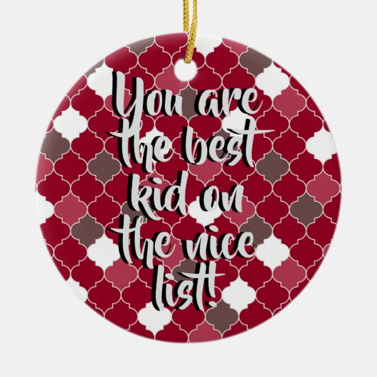 Best Kid Keramik Ornament (Vorne)