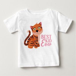 BEST KIDS JE NIEDLICHER PINK TIGER BABY T-SHIRT