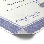 Best Kisser Award Personalisiert Poster (Ecke)