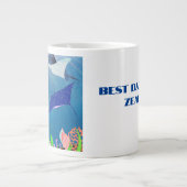 BEST KIWI NEW ZEALAND VATER VATER'S MANTA RAY GIFT Jumbo-Tasse (Vorderseite)
