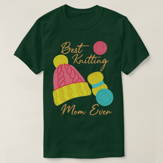 Best Knitting Mom Ever 226 T-Shirt (Design vorne)