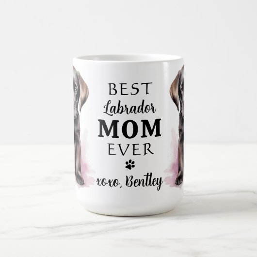 Best LABRADOR MAMA Hund Lover Niedlich Welpe Kaffeetasse (Mittel)