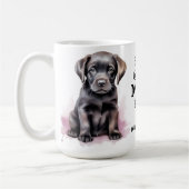 Best LABRADOR MAMA Hund Lover Niedlich Welpe Kaffeetasse (Links)