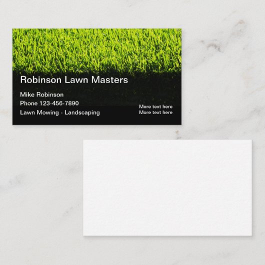 Best Lawn Mowing Services - Visitenkarten Visitenkarte (Vorne/Hinten)