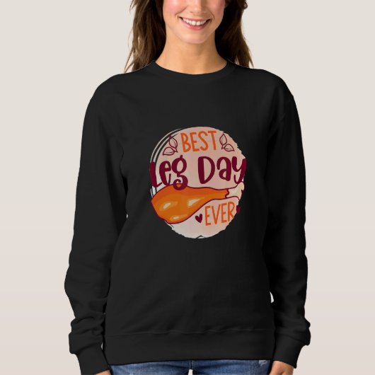 Best Lee Day Ever Workout Unisex Erntedank Sweatshirt (Vorderseite)