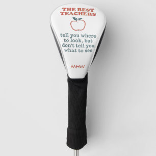 BEST LEHRER - benutzerdefinierte Monogramm-Treiber Golf Headcover
