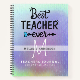 BEST LEHRER EVENT Monogram Journal Vielen Dank Notizblock