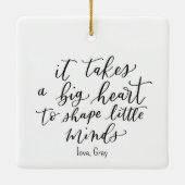 BEST LEHRER EVER Custom Ornament (Rückseite)