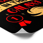 BEST LEHRER IN DER GALAXIE lustig niedlich Poster (Ecke)