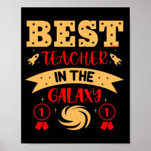 BEST LEHRER IN DER GALAXIE lustig niedlich Poster